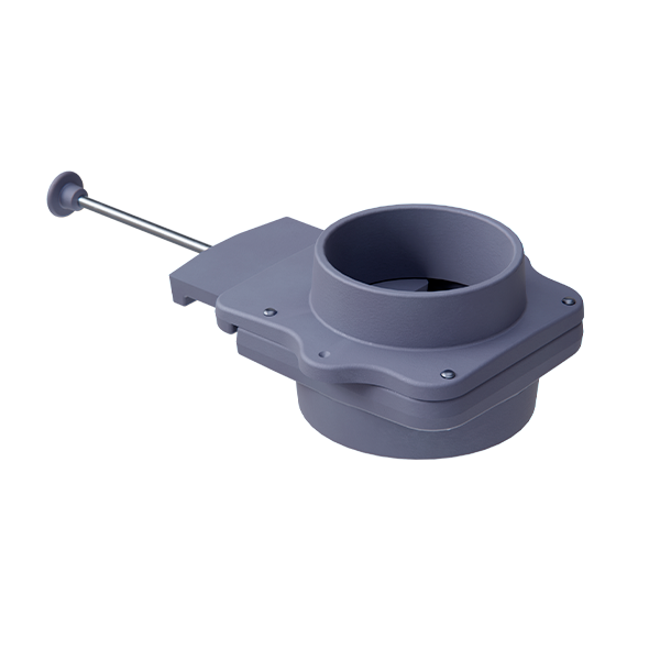 Чугунный шиберный блок ф130